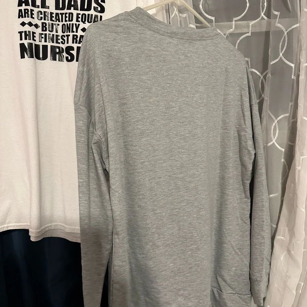 Source Unknown Gray Boot Scootin' Spooky Long Sleeve Tee - Picture 2 of 6